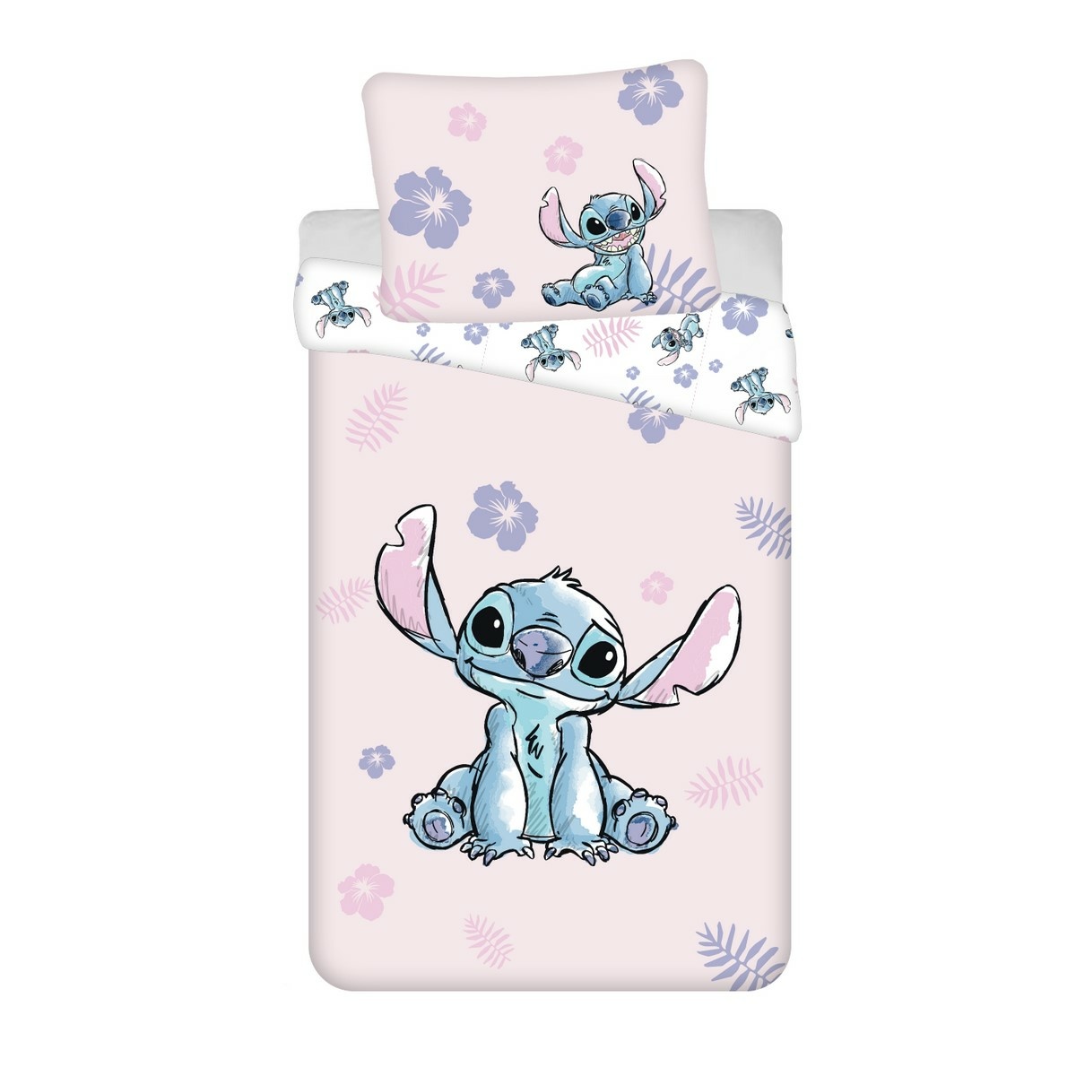 Jerry Fabrics Bavlnené obliečky Lilo and Stitch Pink