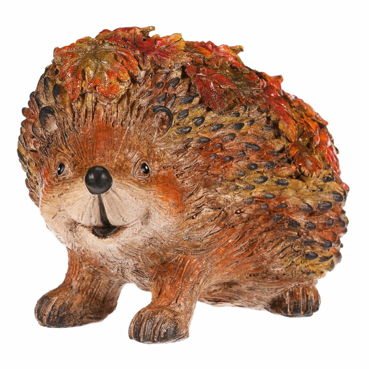 Jesenná dekorácia Ježko s lístkami