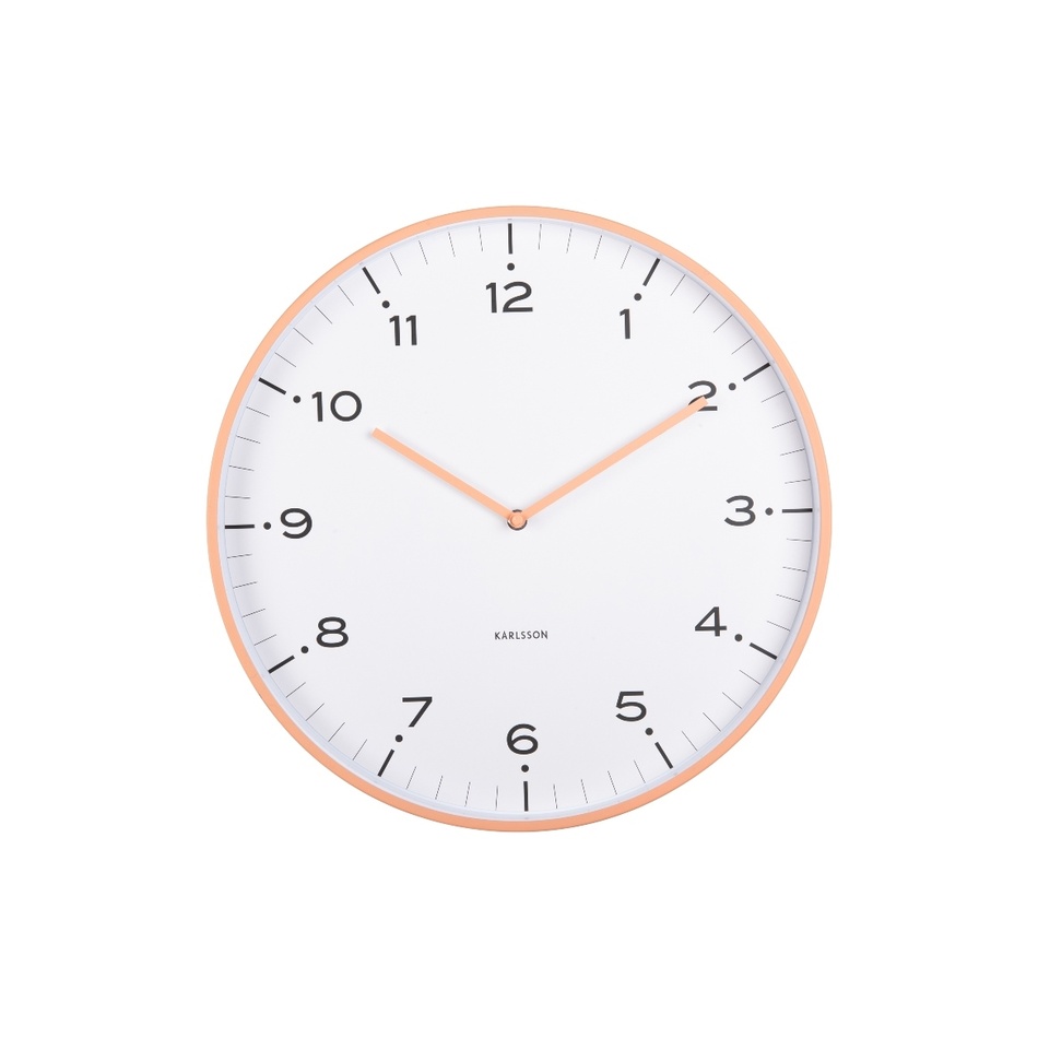 Karlsson 6011OR dizajnové nástenné hodinyoranžová