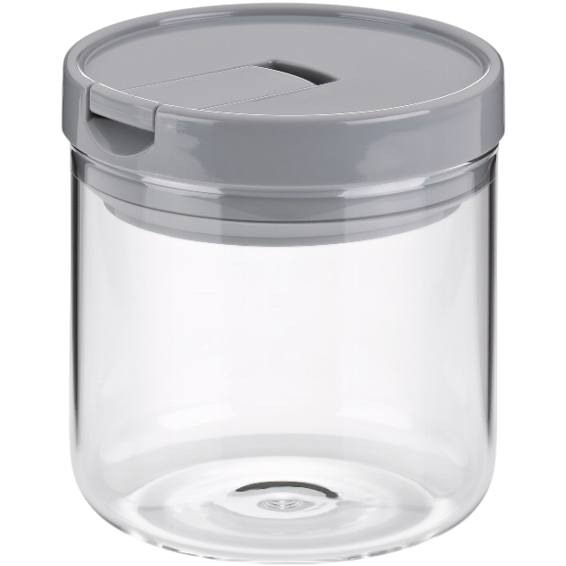 KELA Dóza ARIK sklo šedá H 11cm Ř 10