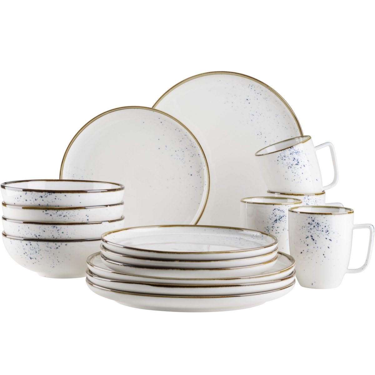 Mäser 16dielna sada riadu Pintar White modré bodky Mäser 16dielna sada riadu Pintar White modré bodky