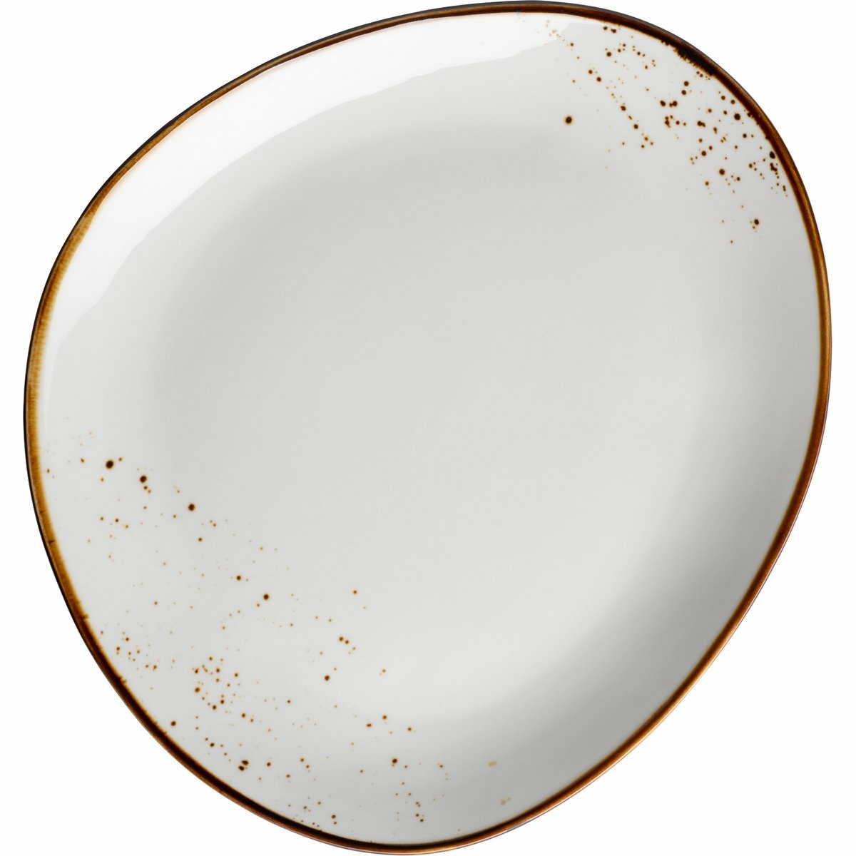 Mäser Oválny tanier Pintar White hnedé bodky 29 x 26 cm Mäser Oválny tanier Pintar White hnedé bodky 29 x 26 cm