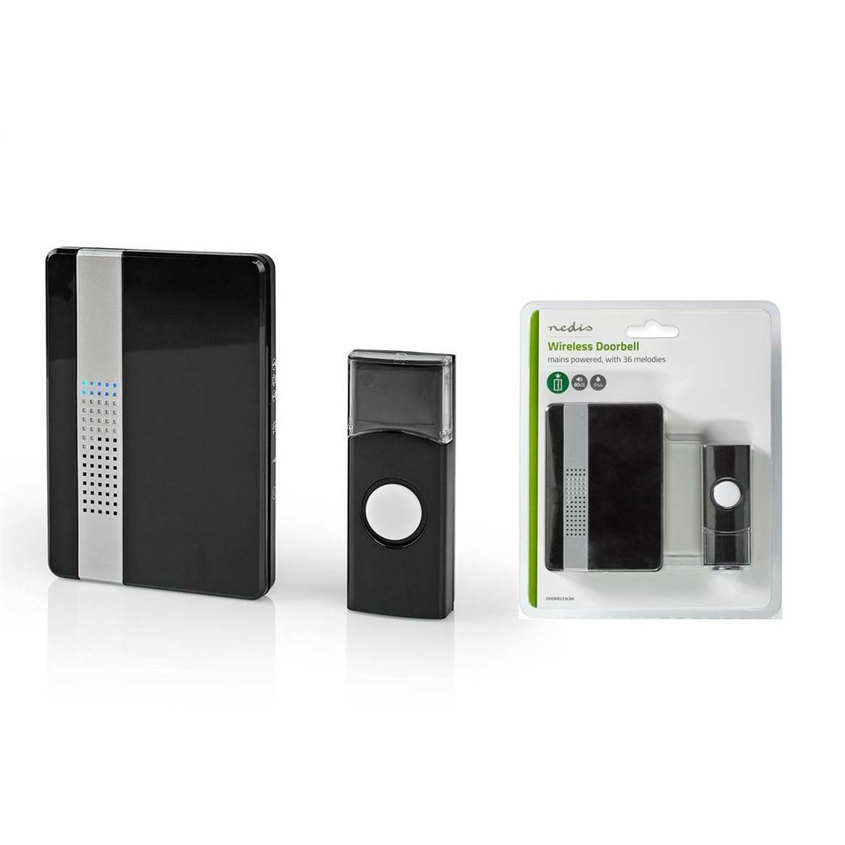 Nedis DOORB223CBK bezdrôtový zvonček