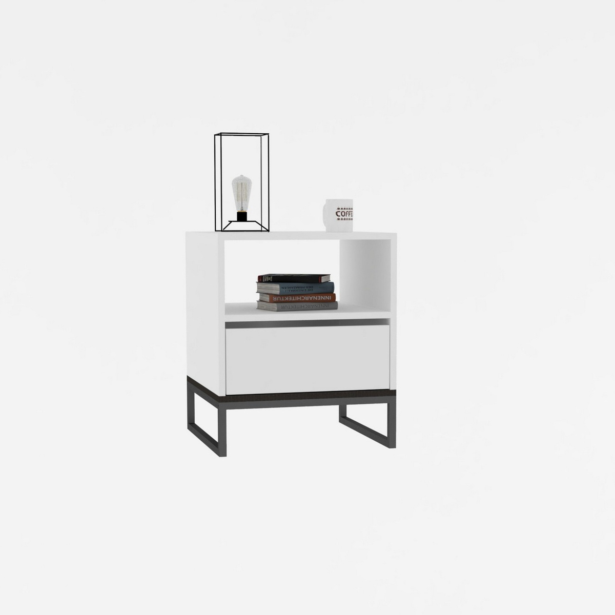 Nočný stolík Lindau White