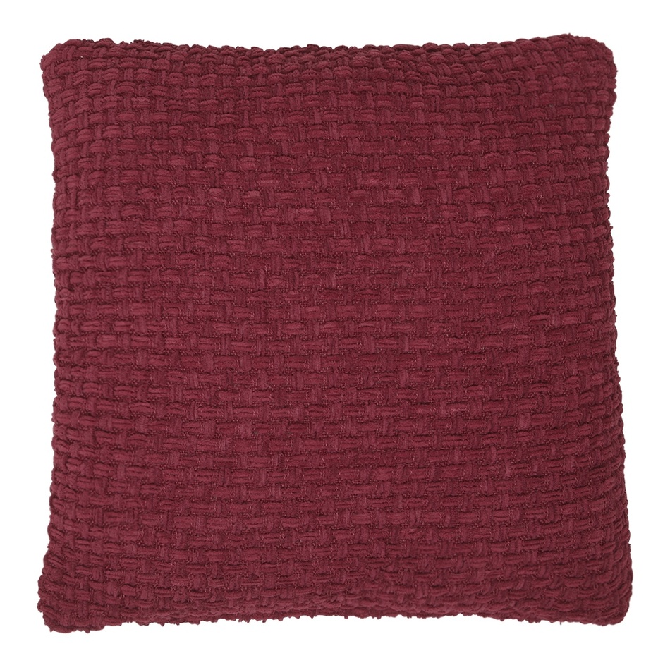 Boma Trading Obliečka na vankúšik Arya bordó