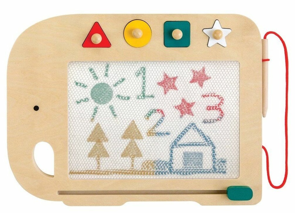 Petit Collage Drevená magnetická kresliaca tabuľka Petit Collage Drevená magnetická kresliaca tabuľka