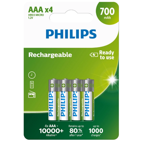 Philips Nabíjacie batérie AAA 1