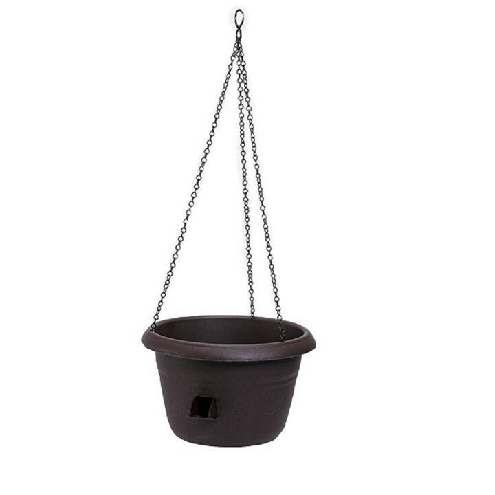 Plastia Samozavlažovací závesný kvetináč 25 cm hnedá