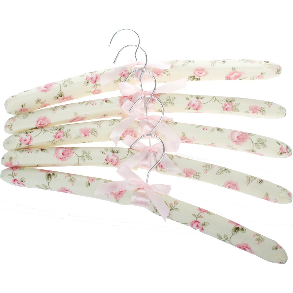 Set 5 textilných vešiakov Kvety