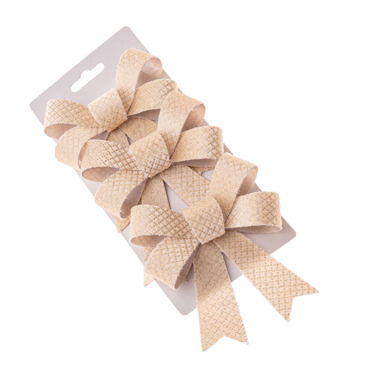 Set vianočných mašlí 10 x 13 cm