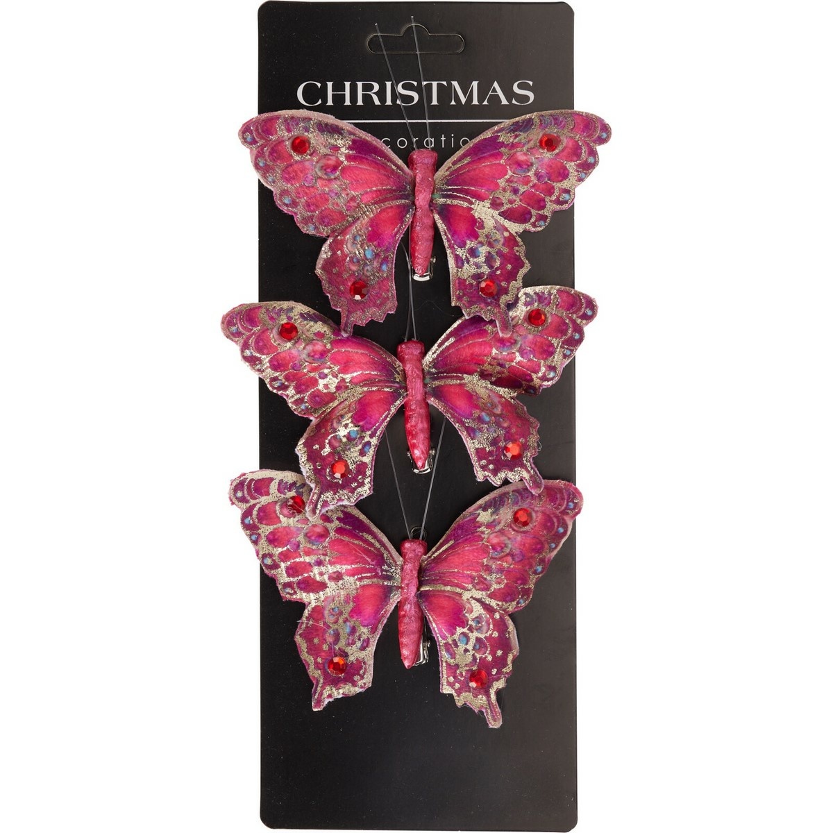 Set vianočných ozdôb Motýle