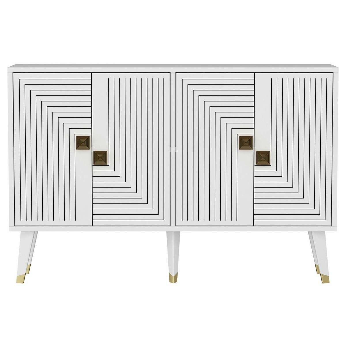 Skrinka Ahart White and Gold