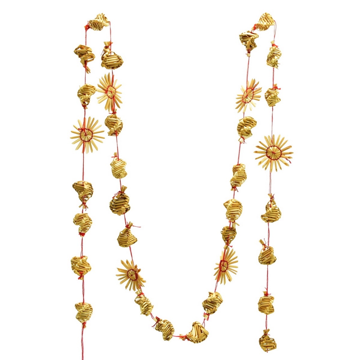 Slamená reťaz na vianočný stromček Slamená reťaz na vianočný stromček