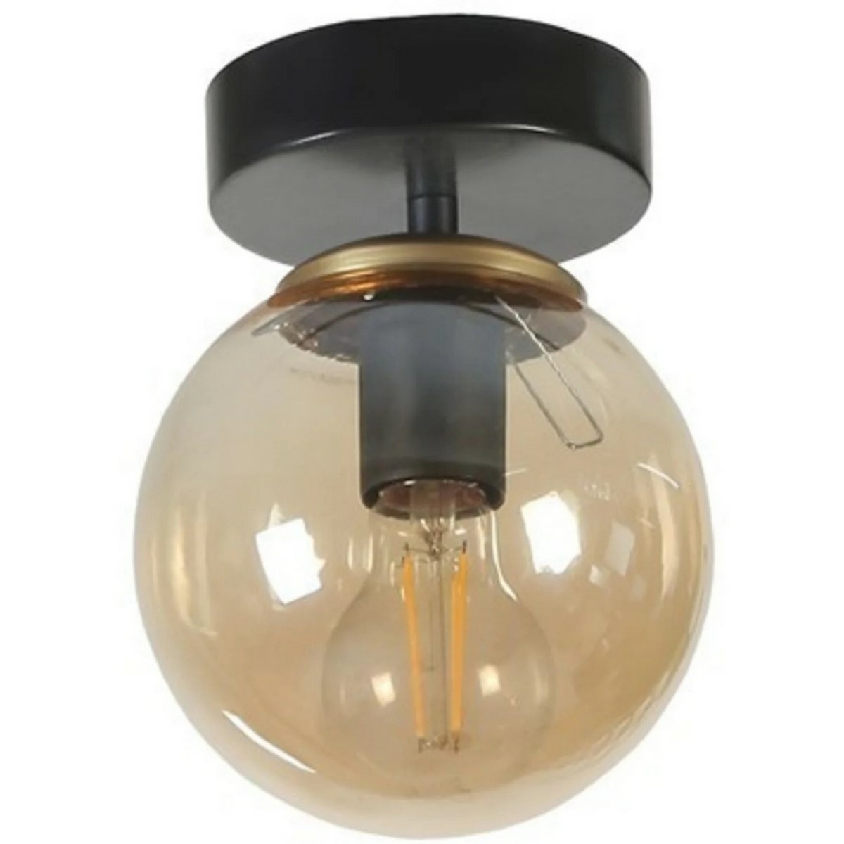 Stropné svietidlo Yeni Can Tekli Siyah Bal Camli Avize Stropné svietidlo Yeni Can Tekli Siyah Bal Camli Avize