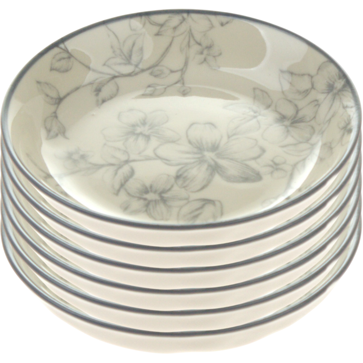 Súprava 6 dezertných tanierov Nežné kvety 10 cm Súprava 6 dezertných tanierov Nežné kvety 10 cm