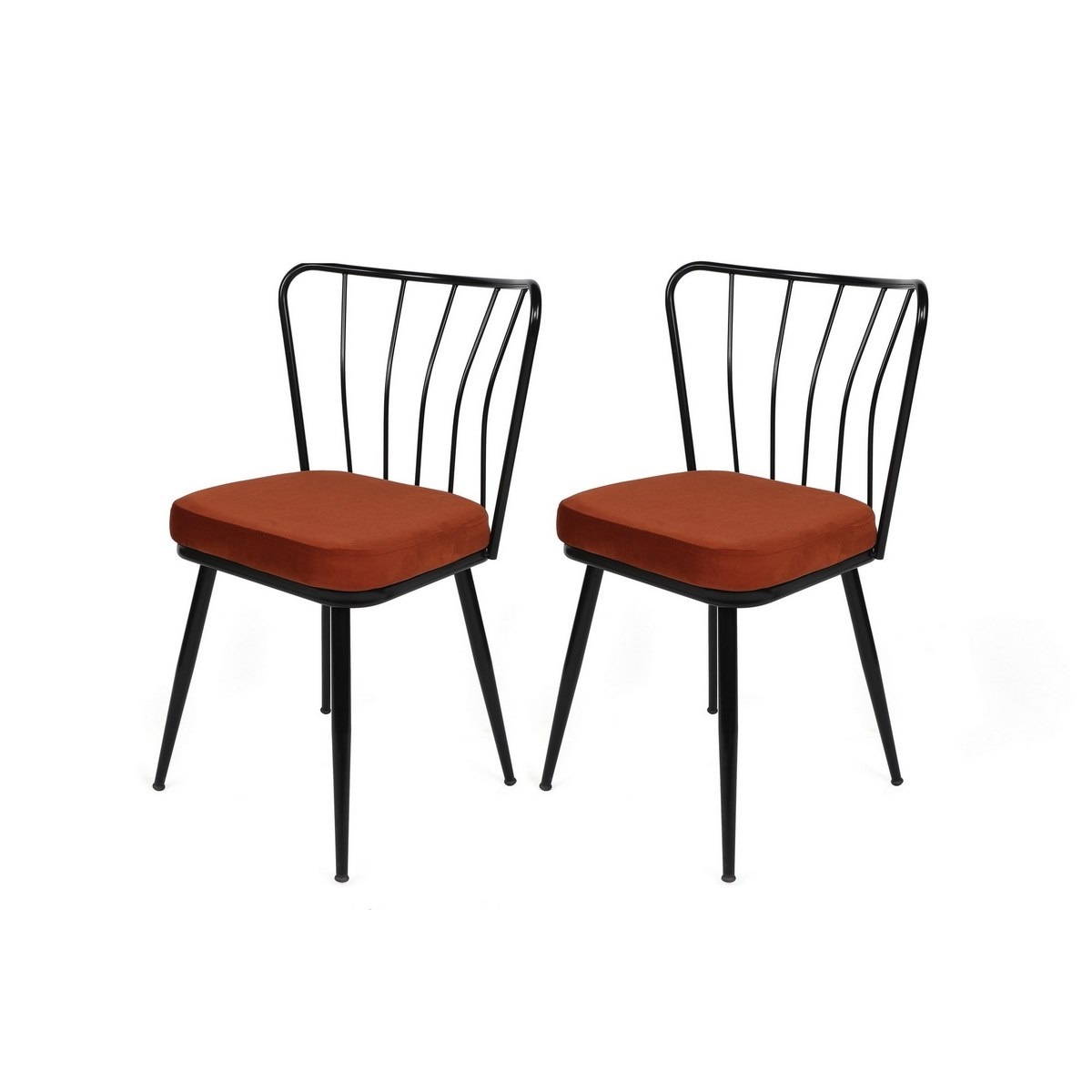 Súprava jedálenských stoličiek Yildiz Tile Red and Black Súprava jedálenských stoličiek Yildiz Tile Red and Black