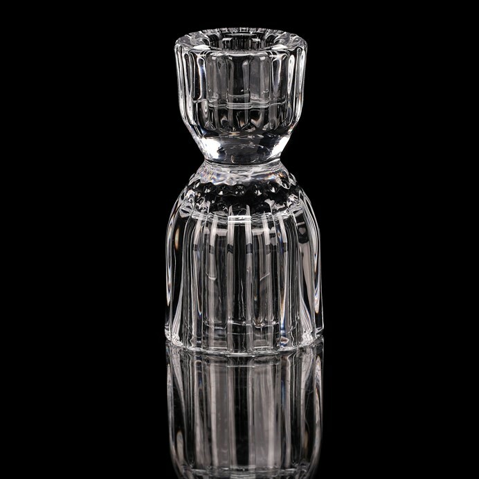 Svietnik sklenený 10 cm na kónickú sviečku