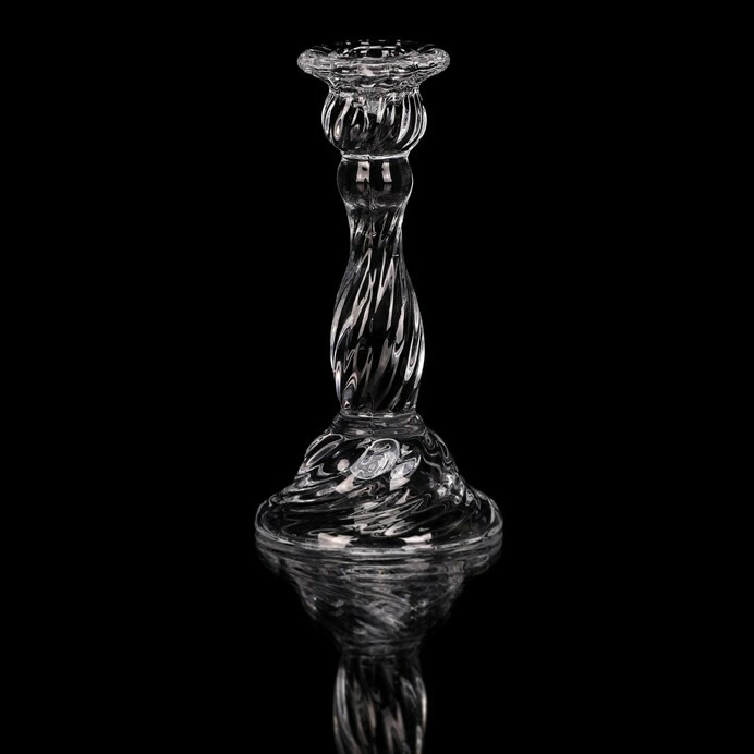 Svietnik sklenený 16 cm na kónickú sviečku Svietnik sklenený 16 cm na kónickú sviečku