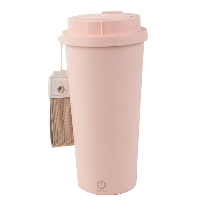 Termohrnček s funkciou napeňovača a viečkom