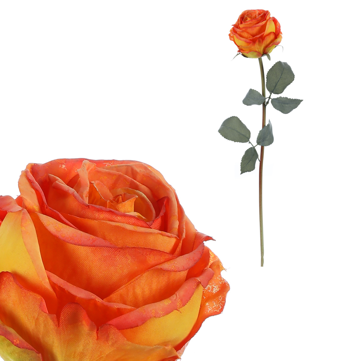 Umelá kvetina Ruža terakotová