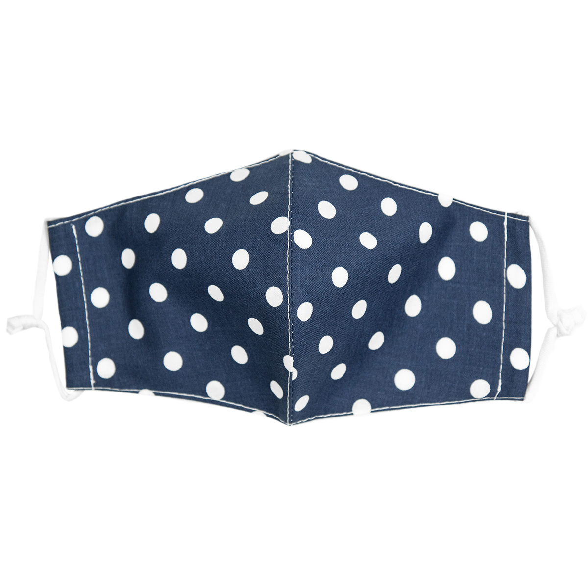 Ústne bavlnené rúško Bodka modrá medium