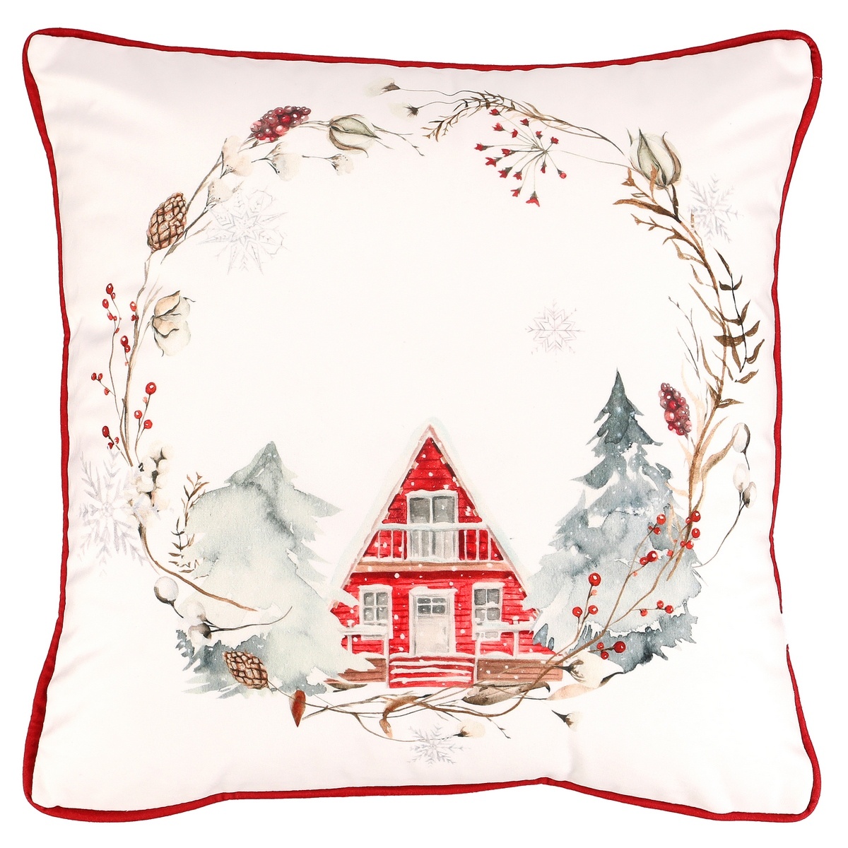Vankúš Vianočný motív zamatová Vankúš Vianočný motív zamatová