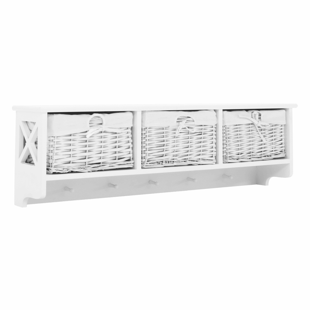Vešiaková polica s košíkmi Rafaello