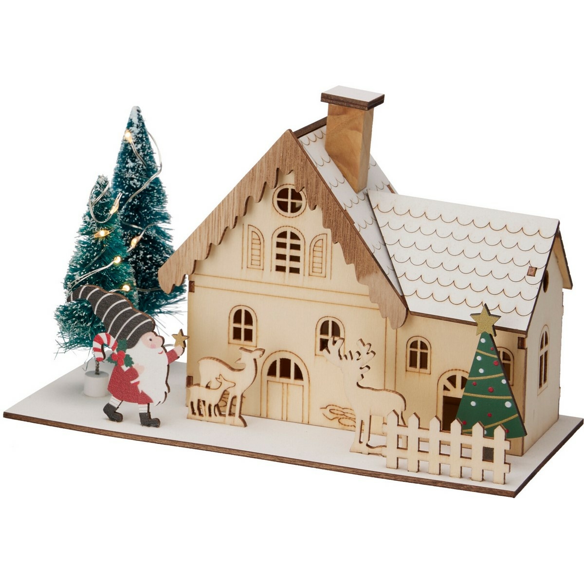 Vianočná LED dekorácia Zimný domček