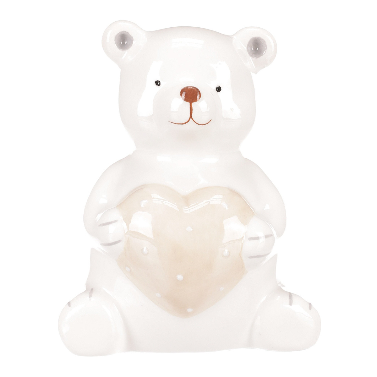 Vianočná dekoráca Medvedík držiaci srdce
