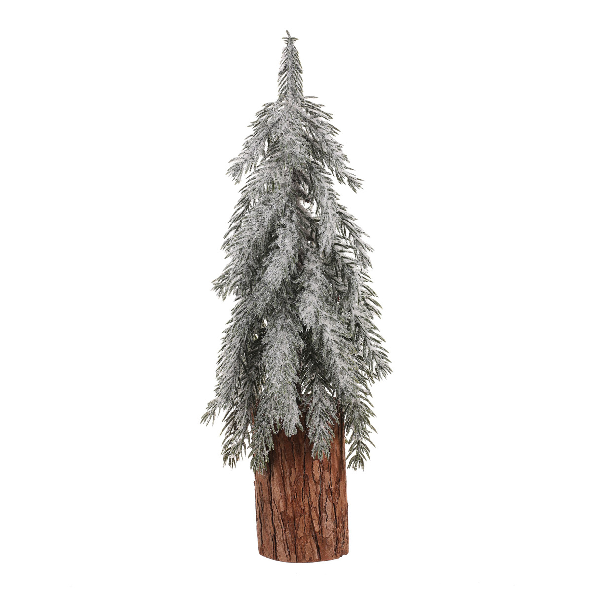 Vianočná dekorácia Smrek na kláte zasnežený Vianočná dekorácia Smrek na kláte zasnežený