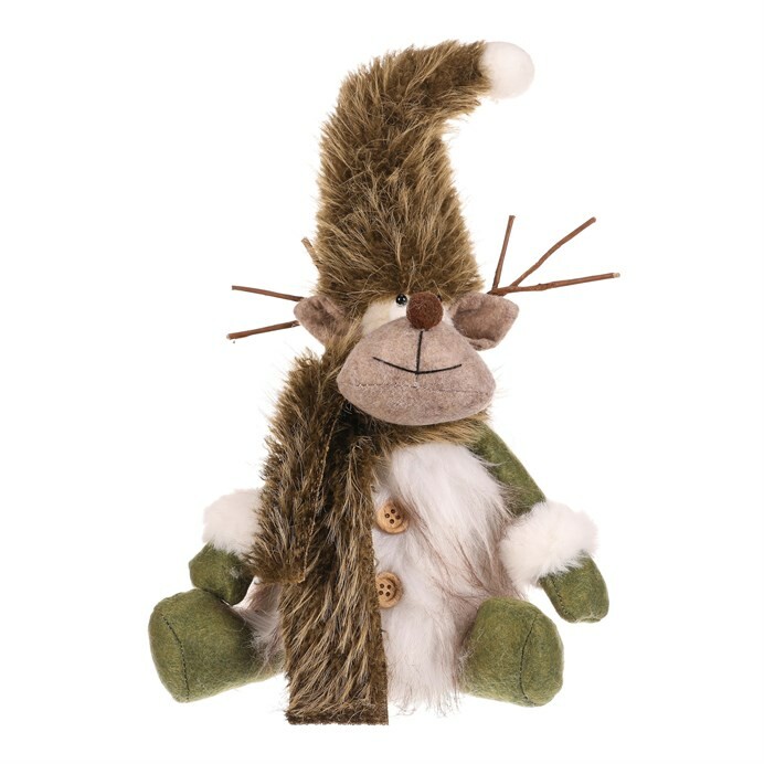 Vianočná dekorácia Sob sediaci Vianočná dekorácia Sob sediaci