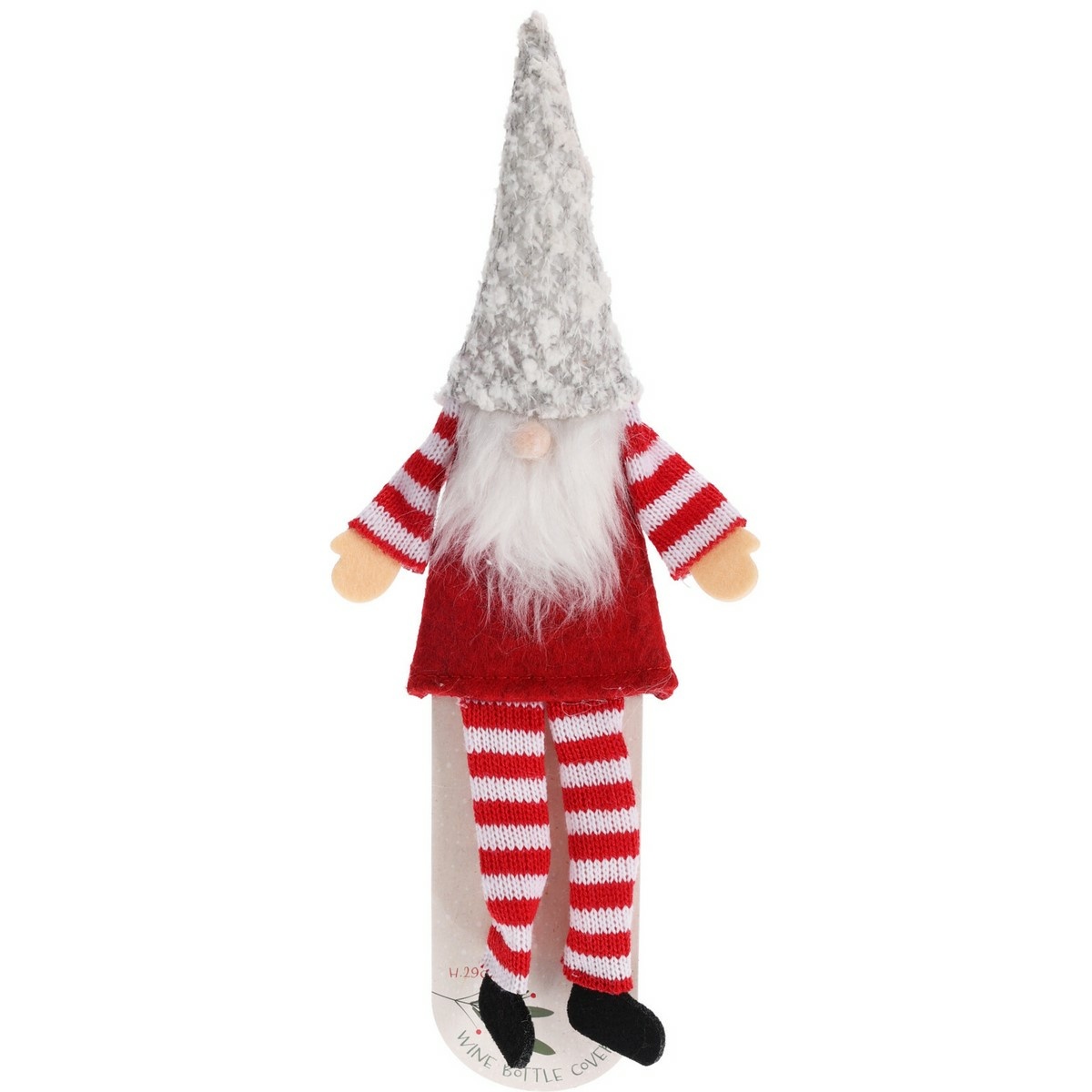 Vianočná dekorácia na fľašu Škriatok Vianočná dekorácia na fľašu Škriatok