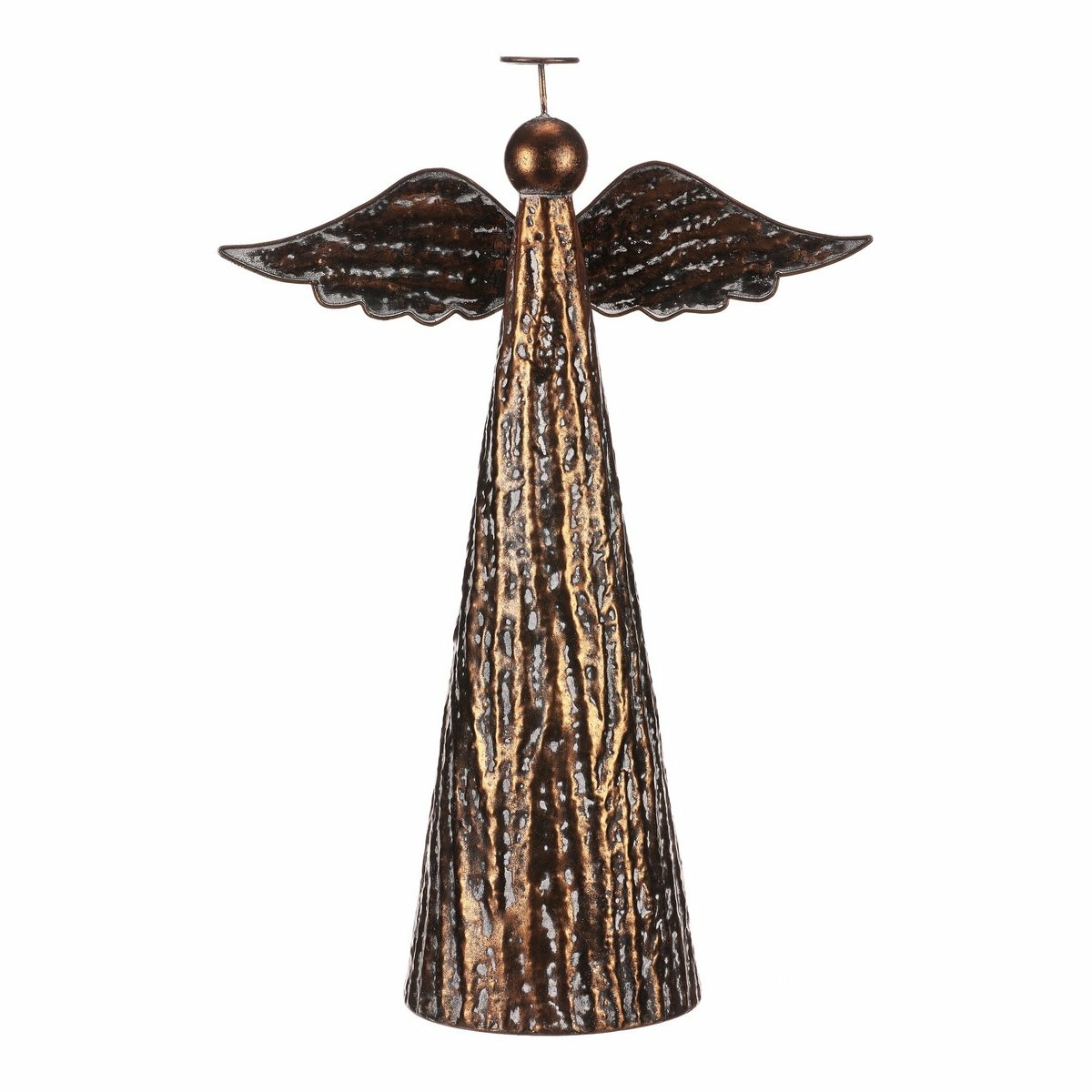 Vianočná kovová dekorácia na postavenie Anjel