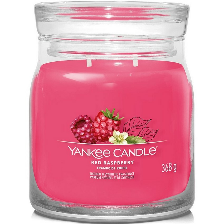 Yankee Candle Vonná sviečka stredná Signature Red Raspberry
