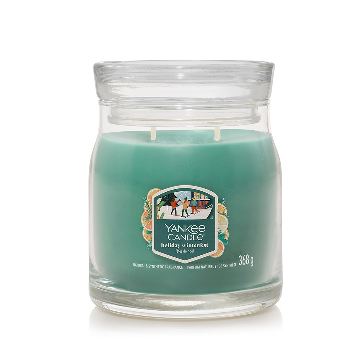 Yankee Candle vonná sviečka Signature v skle stredná Holiday Winterfest
