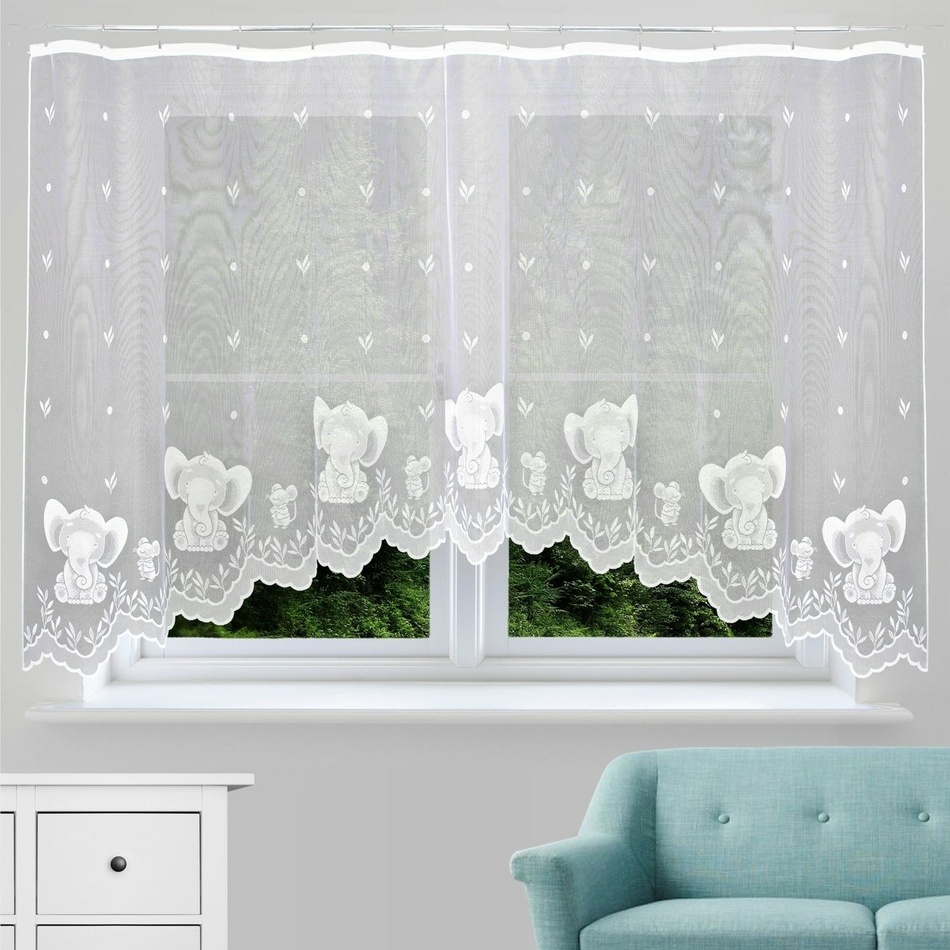 Forbyt Záclona Sloníčatá biela Forbyt Záclona Sloníčatá biela