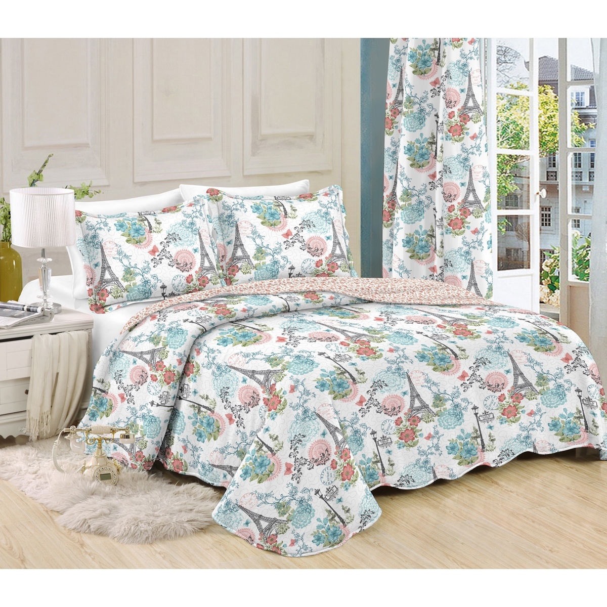 Záves Eiffelovka kvety