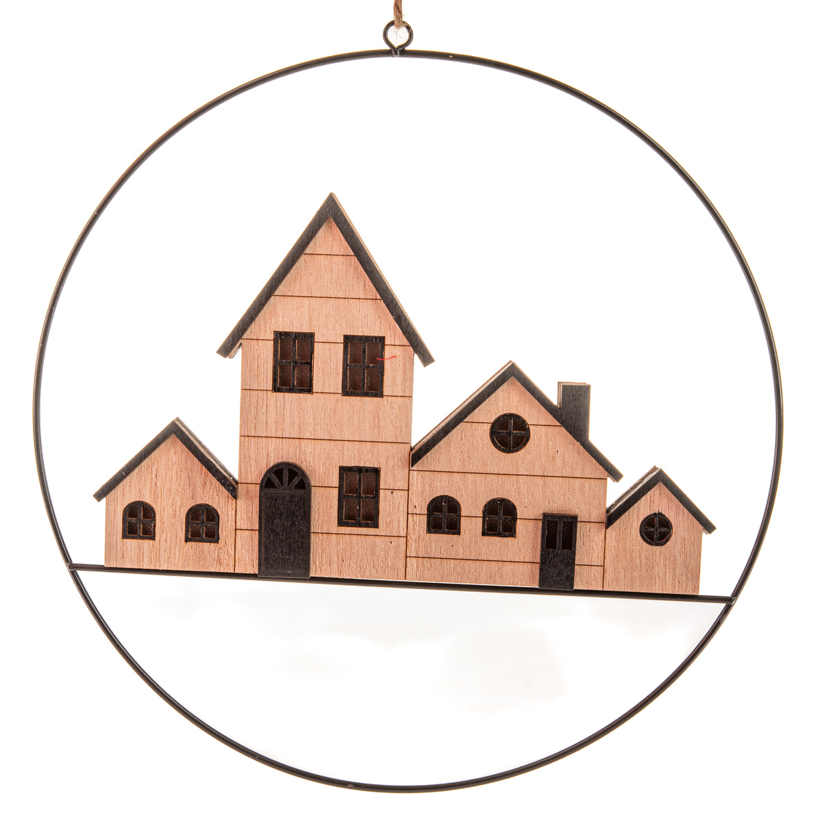 Závesná svietiaca dekorácia domčeky Závesná svietiaca dekorácia domčeky