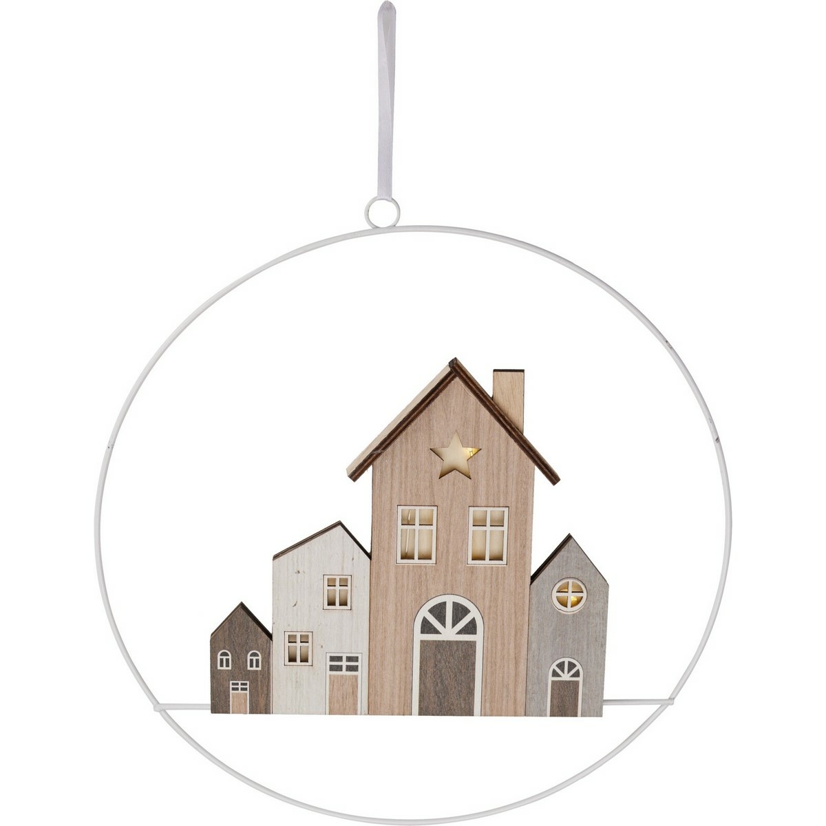 Závesná vianočná dekorácia Winter Houses