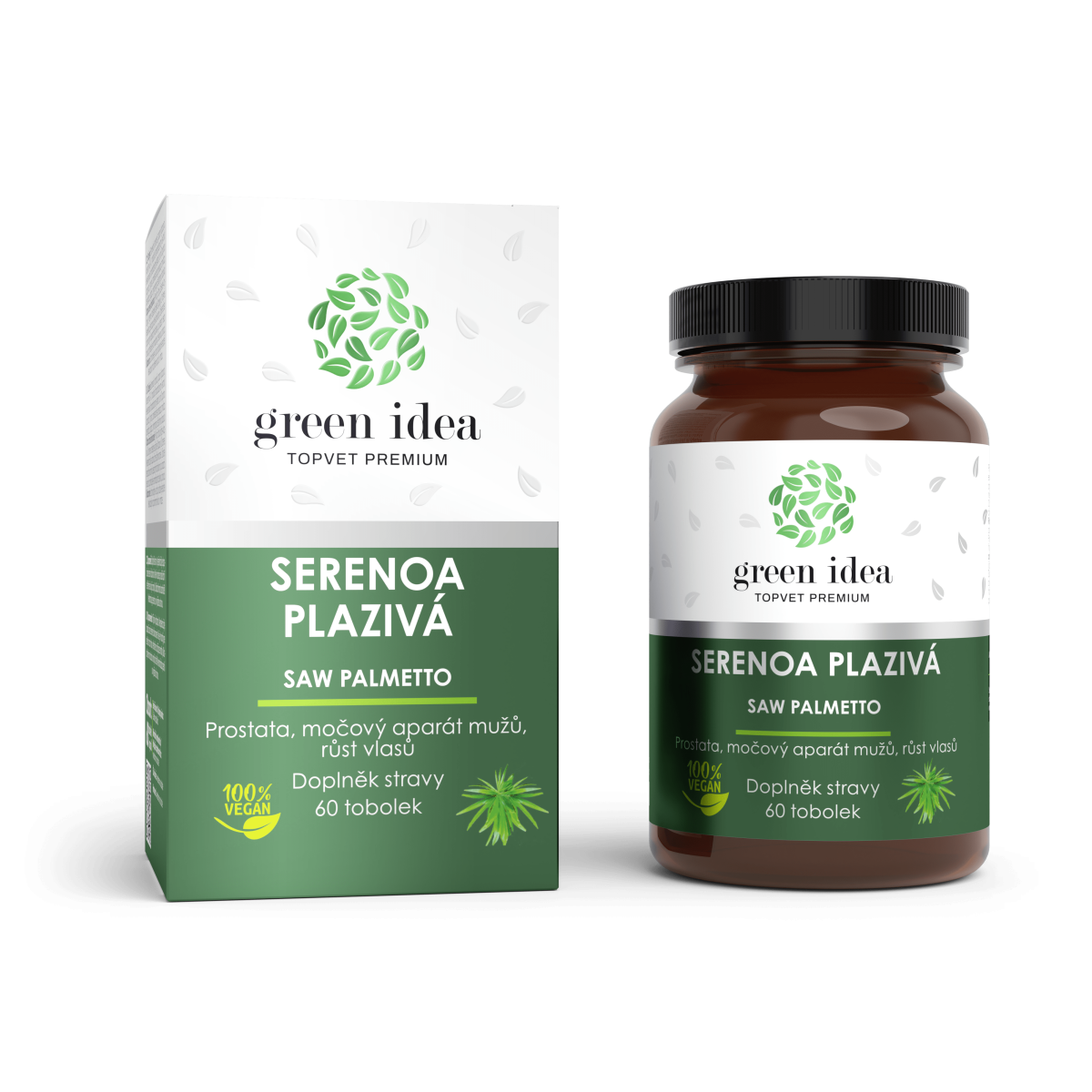 Serenoa plazivá - tobolky 60 ks - Green idea
