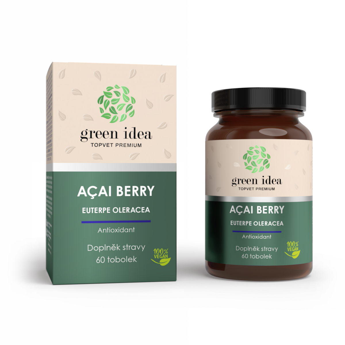 Acai berry – bylinný extrakt 60 kapsúl – Green idea