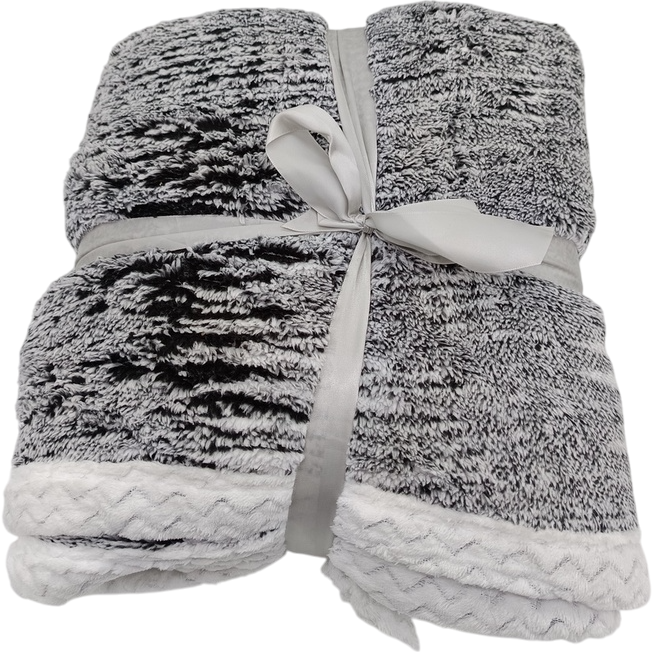 Jahu Baránková deka Mramor čierna