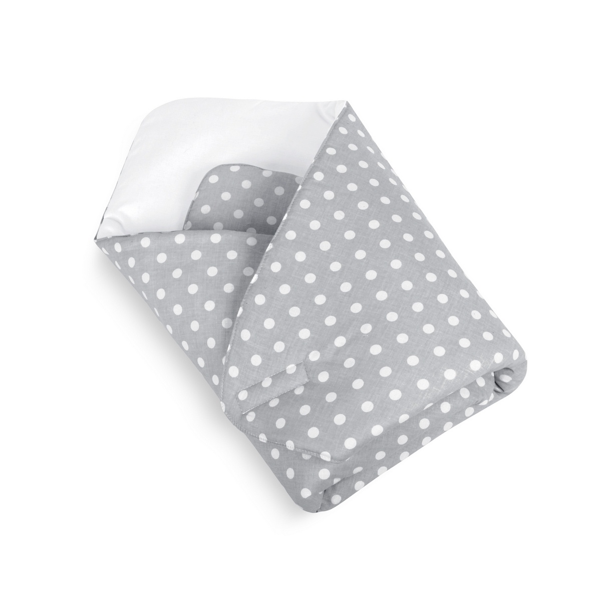 Bellatex Detská zavinovačka Bodky sivá