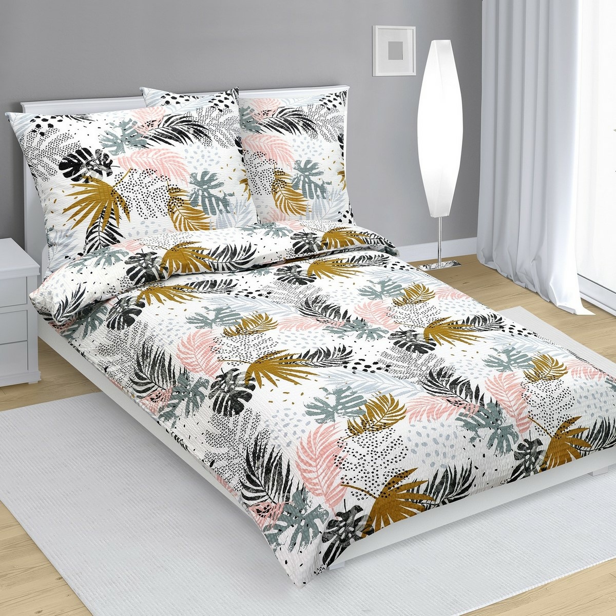 Bellatex Krepové obliečky Pierka farebné