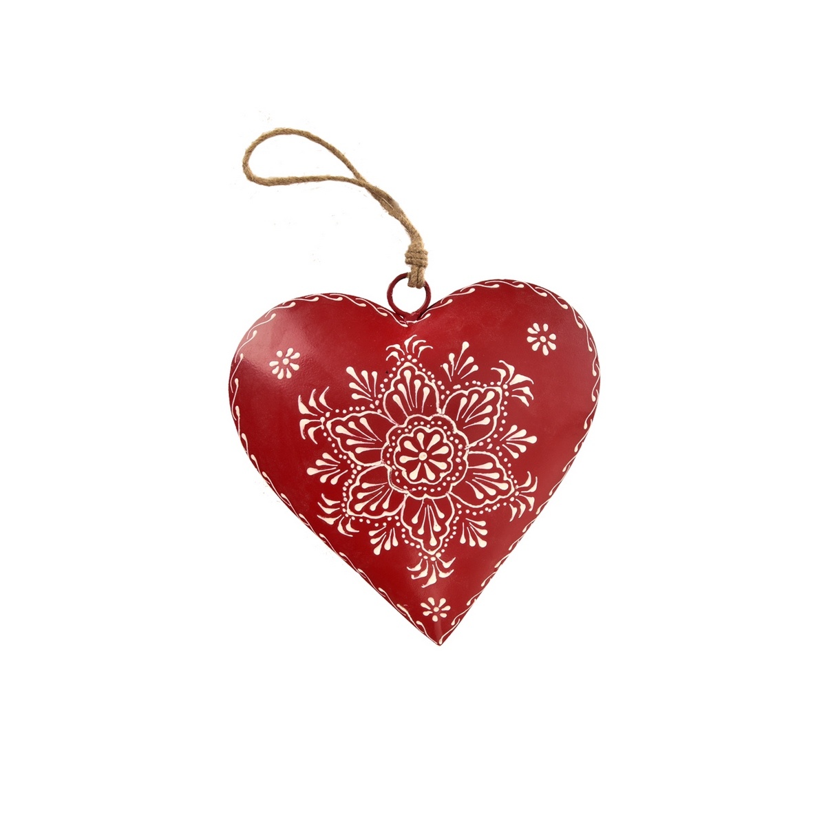 InDecor Závesné plechové srdce Folk