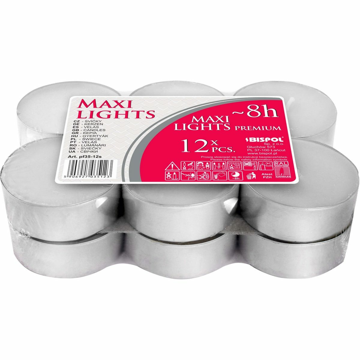 Sada čajových sviečok Maxi