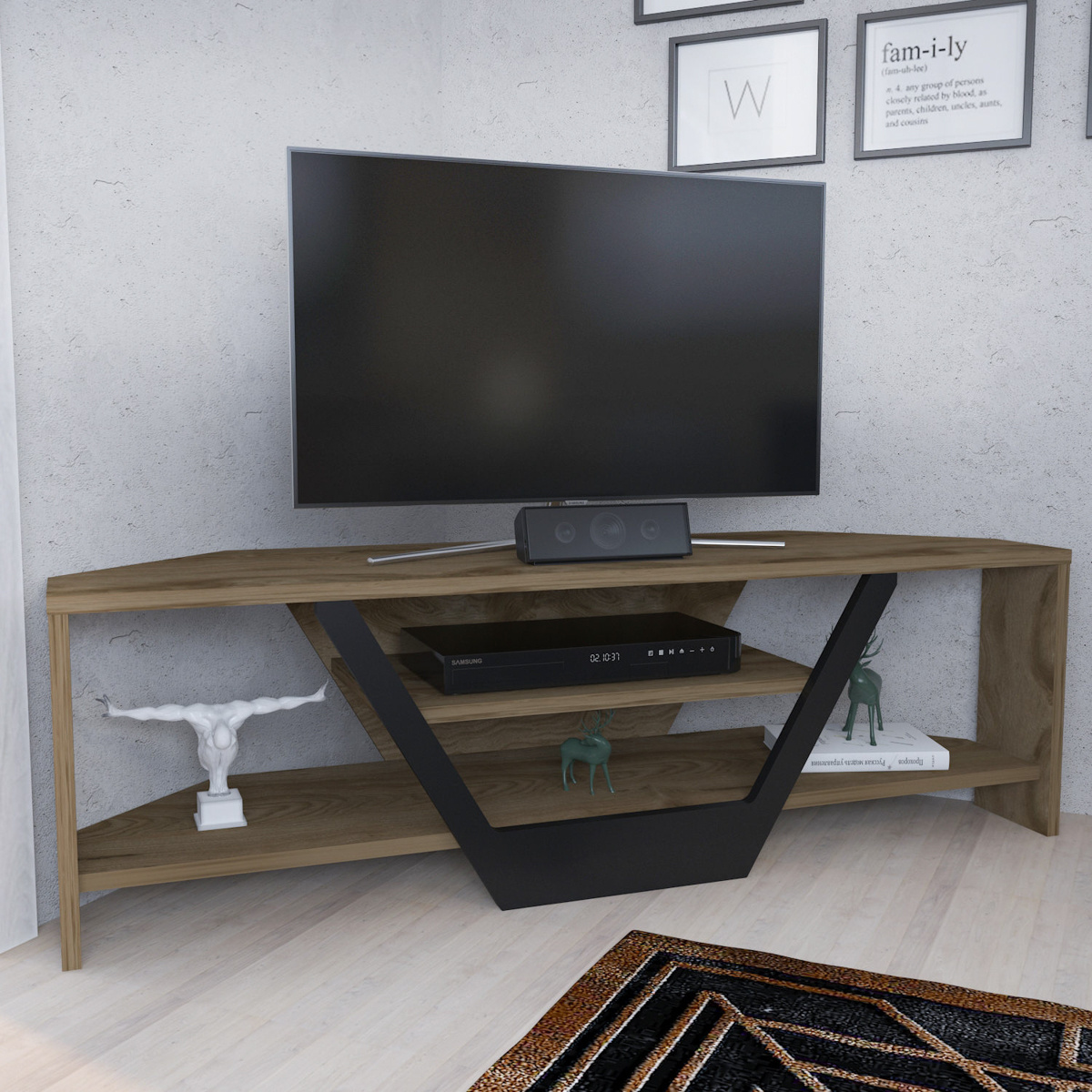 Televízny stolík Sares Oud Oak