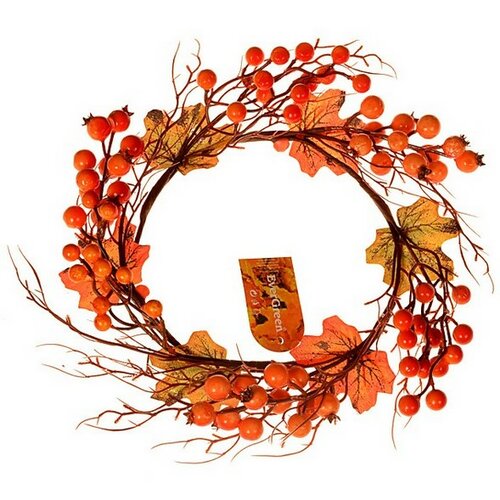 Veniec s prútím a bobuľkami