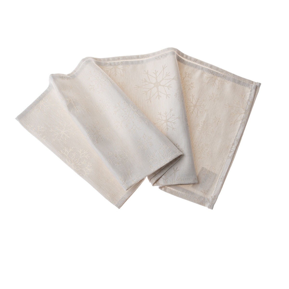 Vianočný Behúň vodeodolný Vločky zlatá