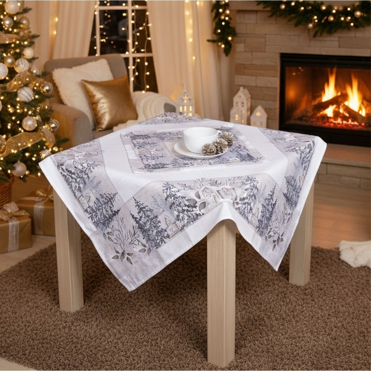 Forbyt Vianočný obrus Zimná nostalgia